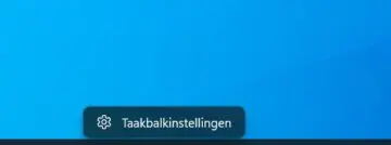 Wndows 11 taskbar no context