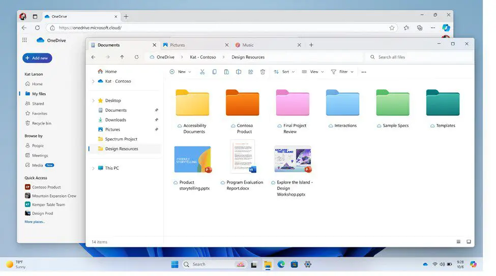 Onedrive colors