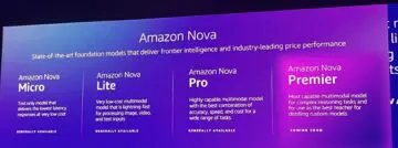 Amazon Nova: new generation of foundation AI models