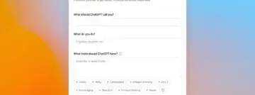 ChatGPT changes speech tone based on custom instructions