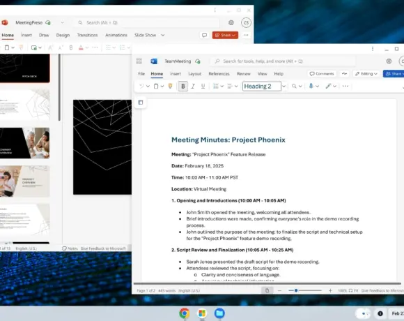 Google improves Microsoft 365 experience for ChromeOS