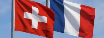 Swiss and French flags