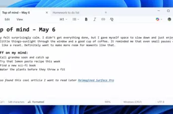 Windows Notepad to get text formatting soon