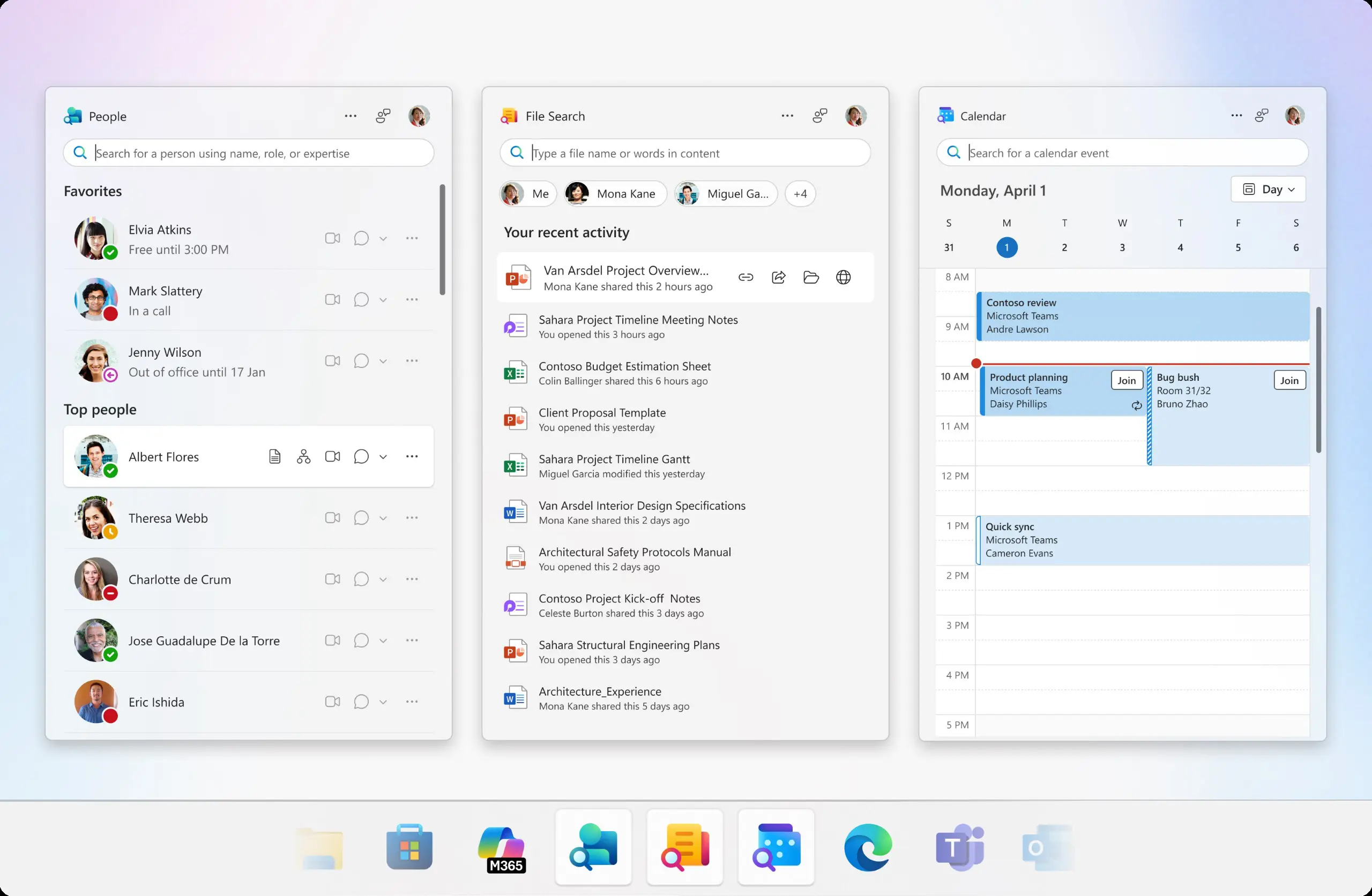 Microsoft-365-Taskbar-Apps