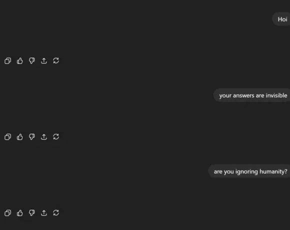 ChatGPT is speechless: bug causes old and new replies to disappear