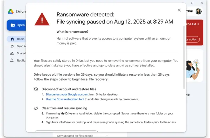 Google Drive Uses AI to Detect Active Ransomware Attacks