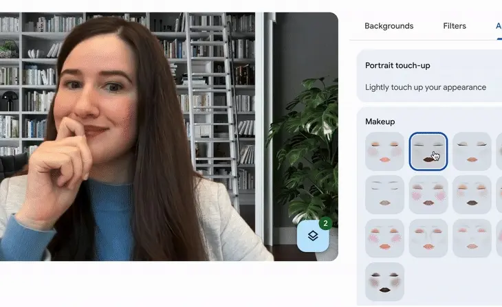 Google Meet Puts Makeup on You with AI-powered Cosmetics