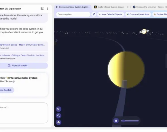 Google GenTabs turns tabs into interactive web apps