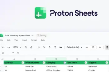 Proton introduces Proton Sheets: encrypted alternative to Google Sheets and Excel