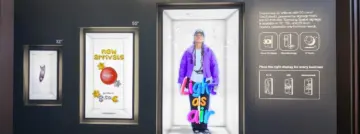 Samsung Spatial Signage demo with model