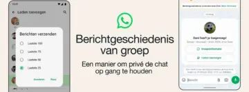 WhatsApp message history