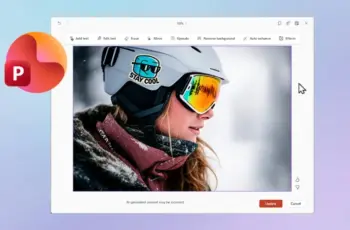 PowerPoint to get built-in image editing tool
