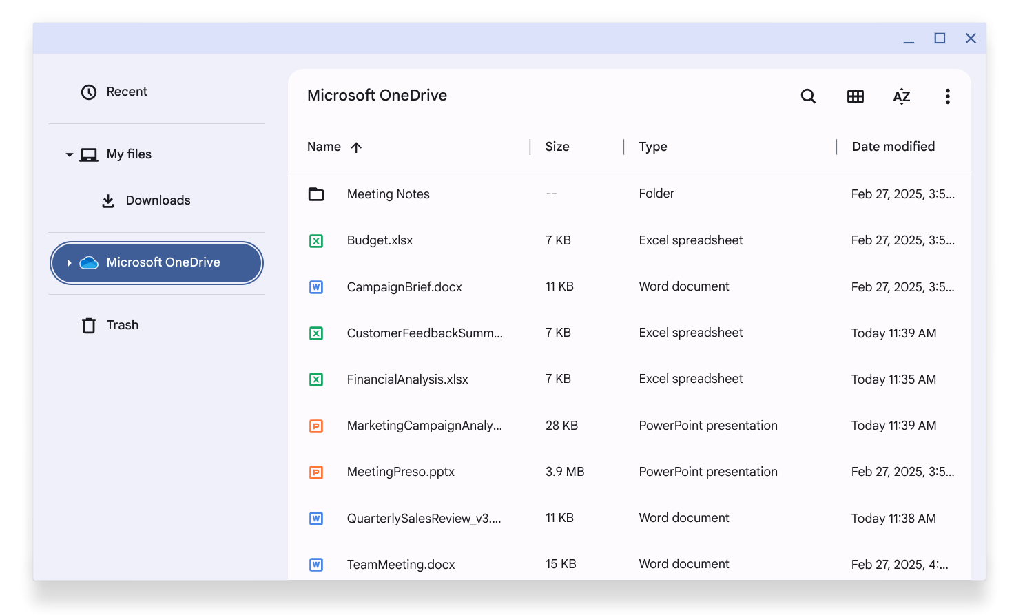 Microsoft OneDrive can be integrated with the ChromeOS Files app