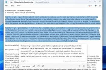 windows notepad ai summaries