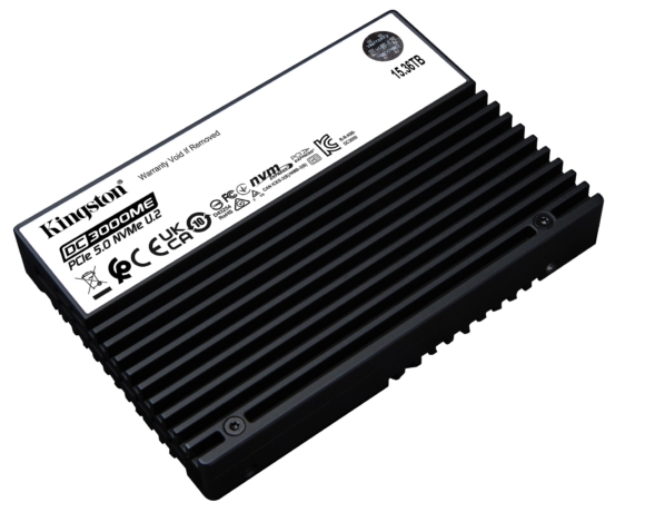 Kingston Introduces PCIe 5.0 Server SSD with 15 TB Capacity